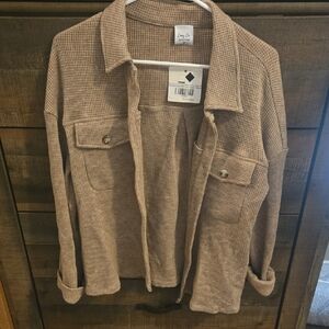 Cozy Casual Women's Beige Utility Jacket